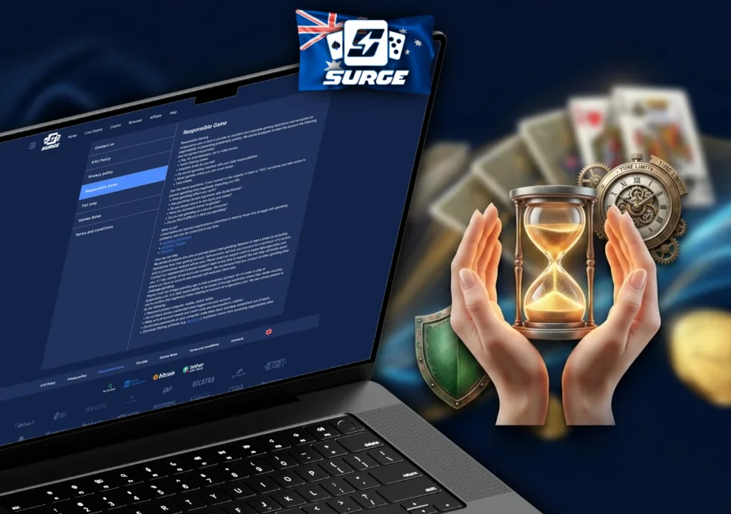 Essential tools for maintaining responsible gaming control during Surge Casino sessions.